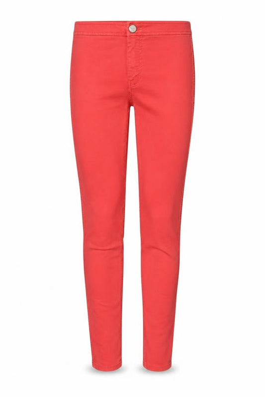 ASOS Womens Red Cotton Skinny Jeans Size 28 in Regular Zip