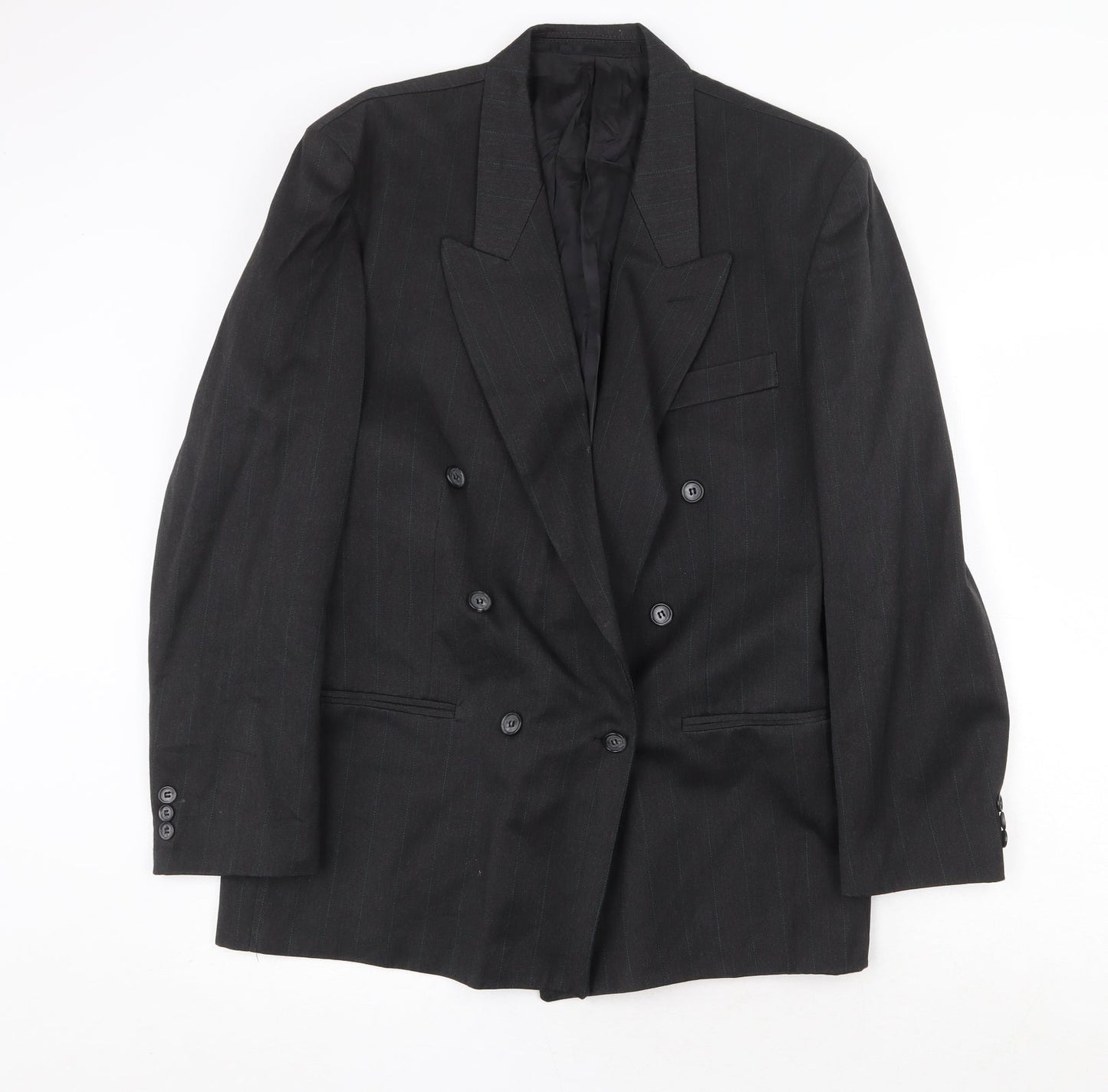 Topman Mens Grey Polyester Jacket Suit Jacket Size 42 Regular