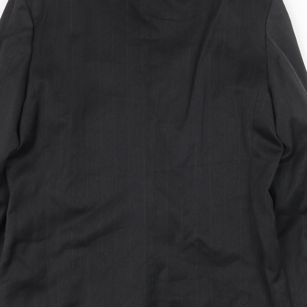 Topman Mens Grey Polyester Jacket Suit Jacket Size 42 Regular
