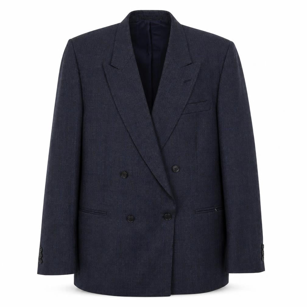 Burton Mens Blue Wool Jacket Suit Jacket Size 40 Regular