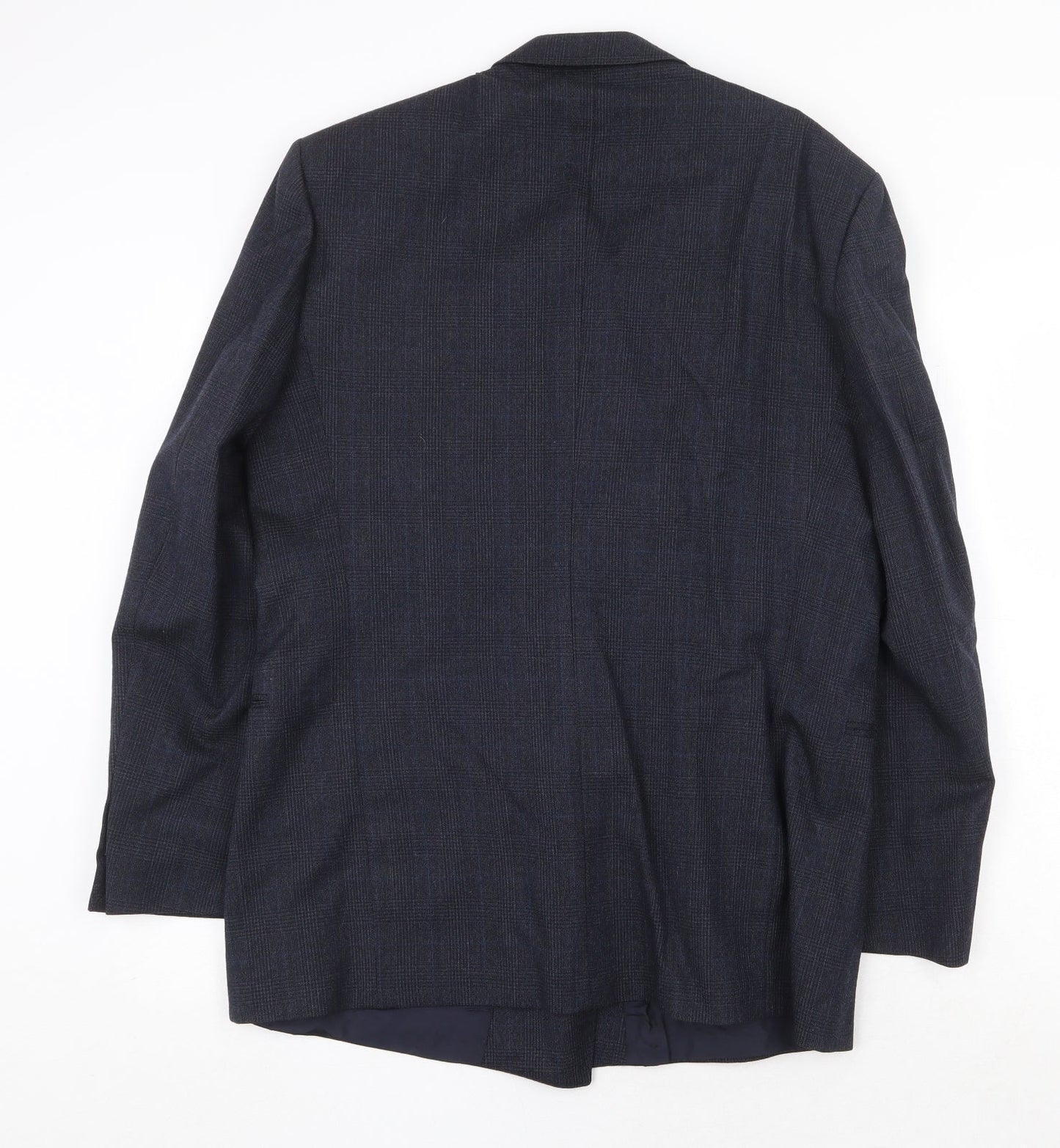 Burton Mens Blue Wool Jacket Suit Jacket Size 40 Regular