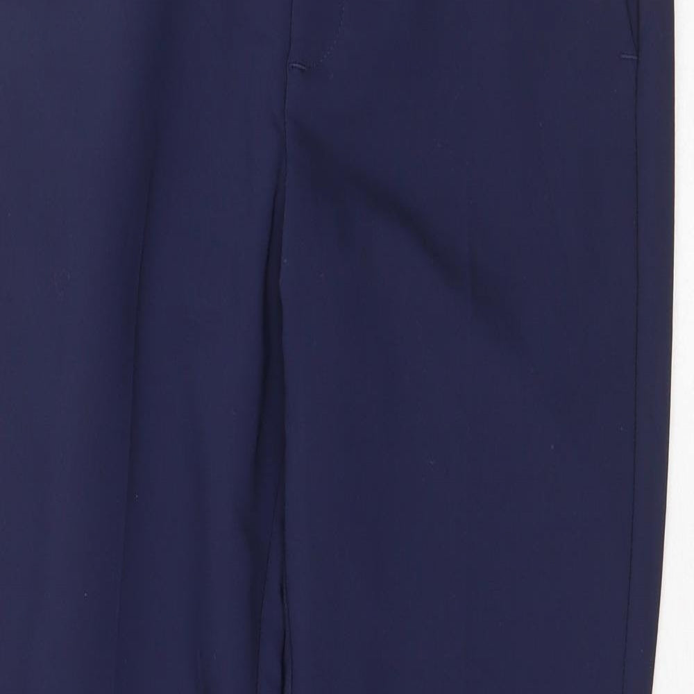 Closet Mens Blue Polyester Chino Trousers Size 30 in Regular Zip