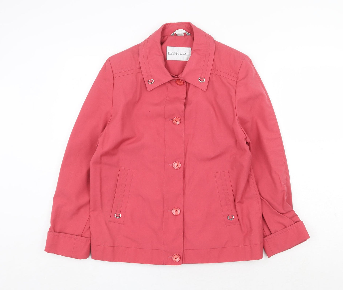 Dannimac Womens Pink Jacket Size 10 Button
