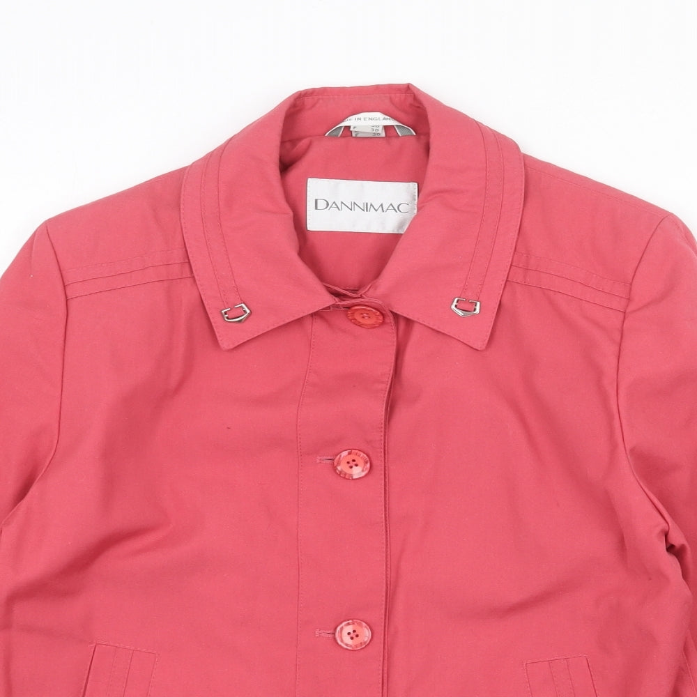 Dannimac Womens Pink Jacket Size 10 Button
