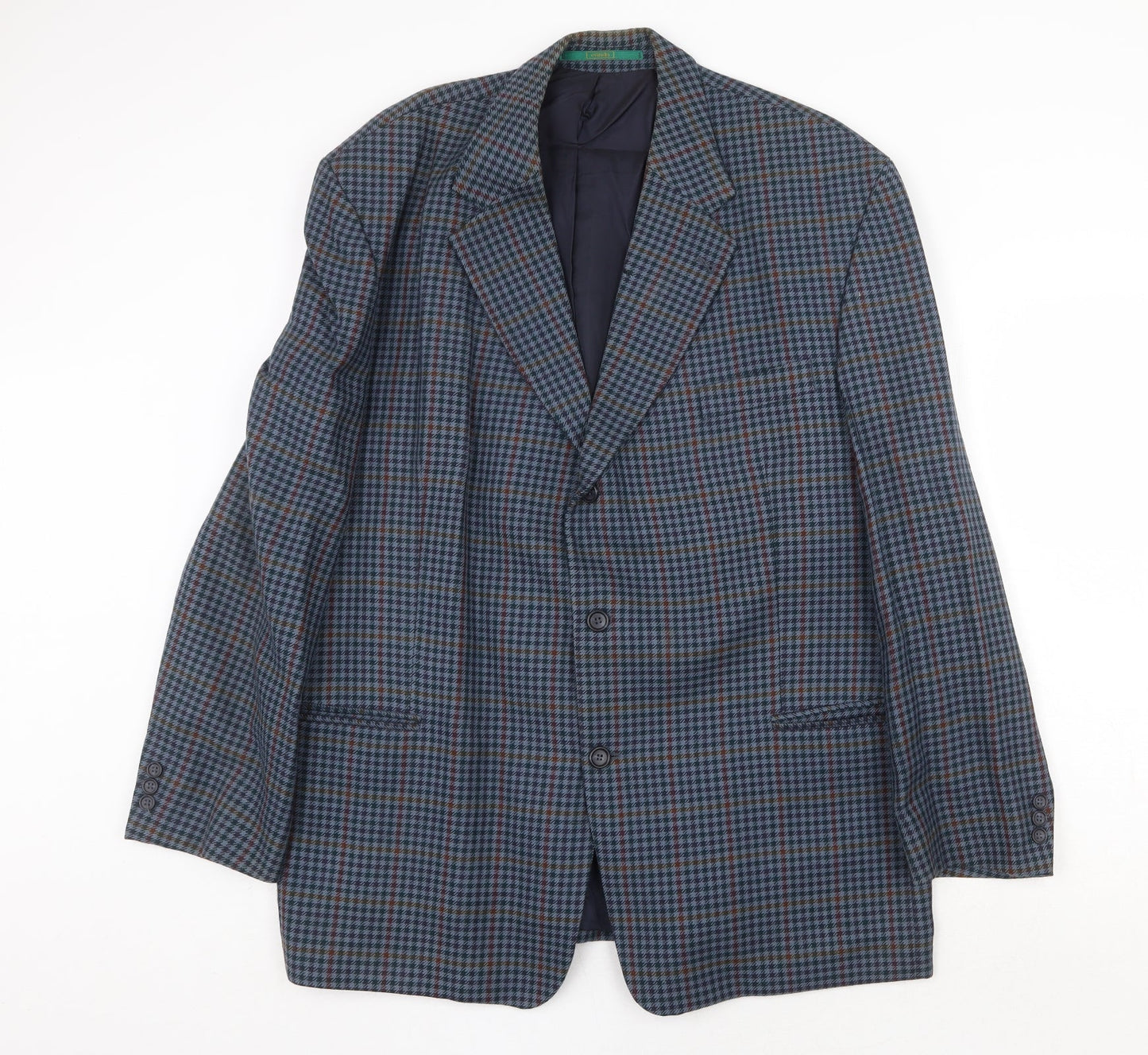 Canda Mens Blue Wool Jacket Suit Jacket Size 46 Regular
