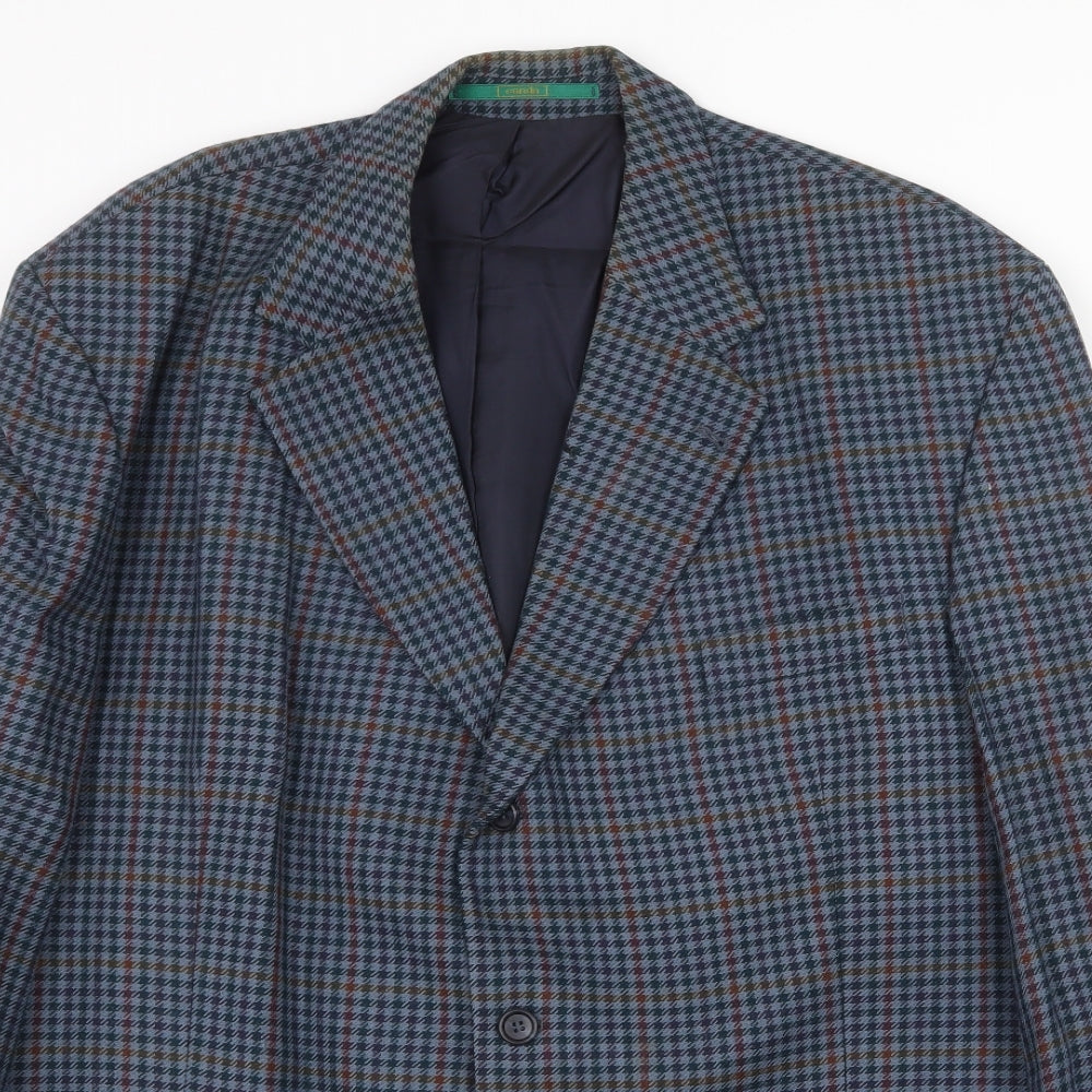 Canda Mens Blue Wool Jacket Suit Jacket Size 46 Regular