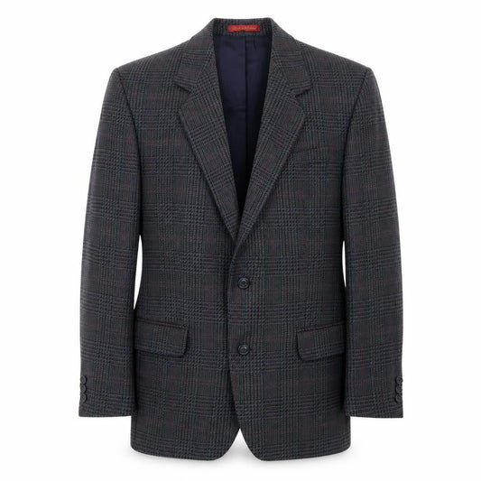 Debenhams & Freebody Mens Blue Plaid Wool Jacket Suit Jacket Size 40 Regular