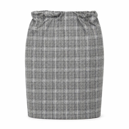 Cameo Rose Womens Grey Plaid Polyester A-Line Skirt Size M