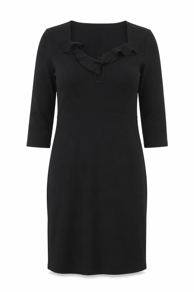 ASOS Womens Black Polyester A-Line Size 10 V-Neck Pullover