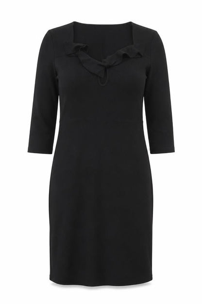 ASOS Womens Black Polyester A-Line Size 10 V-Neck Pullover