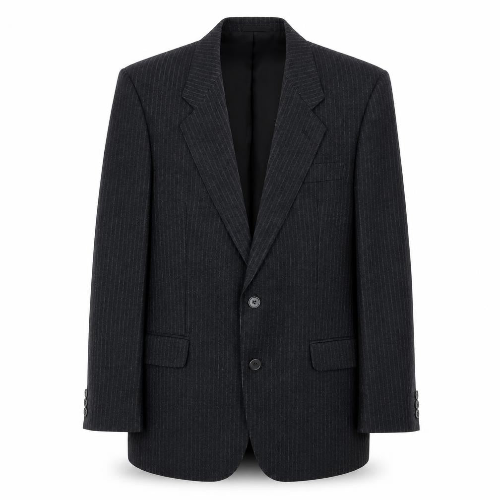 Mr Harry Mens Grey Striped Wool Jacket Suit Jacket Size 40 Regular