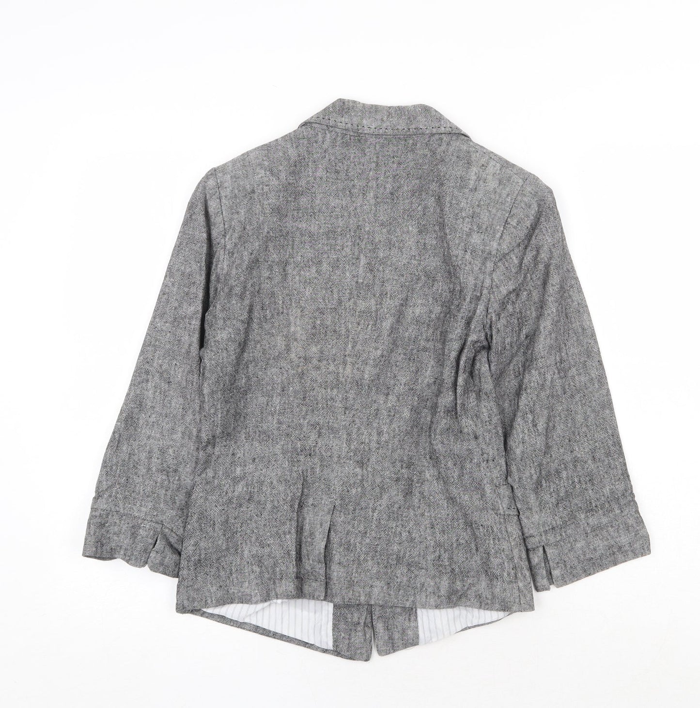 Atmosphere Womens Grey Jacket Blazer Size 8 Button