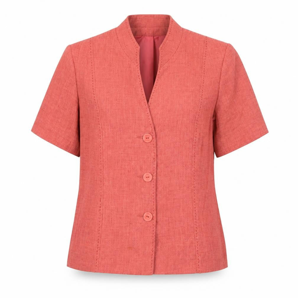 Roman Originals Womens Orange Polyester Jacket Blazer Size 14