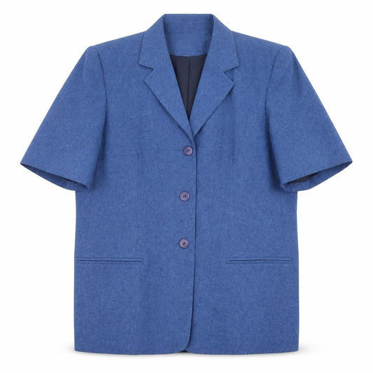 Bonmarché Womens Blue Polyester Jacket Blazer Size 14