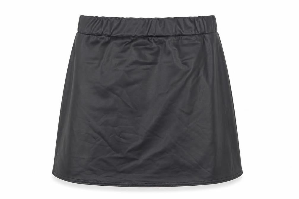 Boohoo Womens Black Polyester A-Line Skirt Size 6