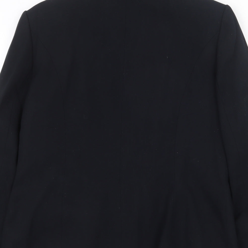 Richards Womens Black Polyester Jacket Suit Jacket Size 12