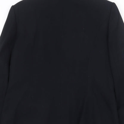 Richards Womens Black Polyester Jacket Suit Jacket Size 12