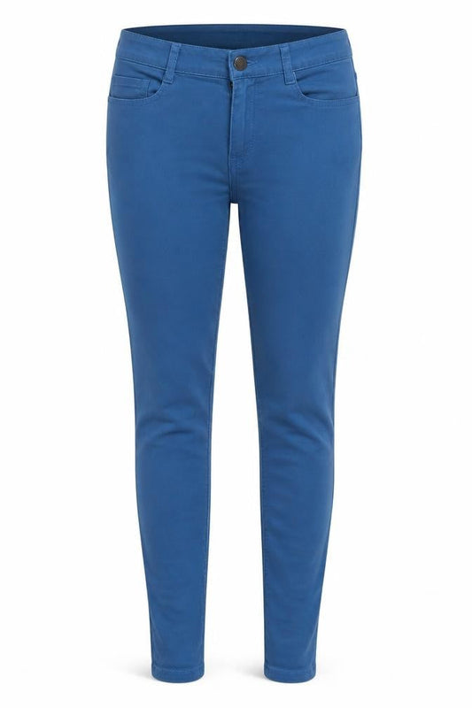 Itala Womens Blue Cotton Skinny Jeans Size S Regular Zip
