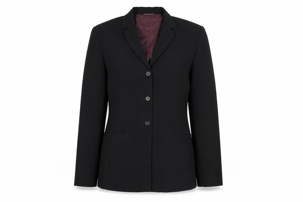 Select Womens Black Polyester Jacket Suit Jacket Size 12