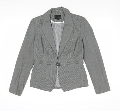 Next Womens Grey Polyester Jacket Suit Jacket Size 10