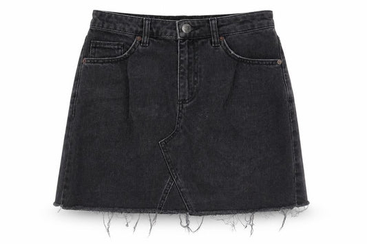 BDG Womens Black Cotton A-Line Skirt Size S Zip