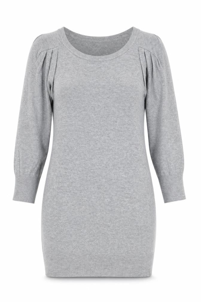 George Womens Grey Round Neck Viscose Pullover Jumper Size 8