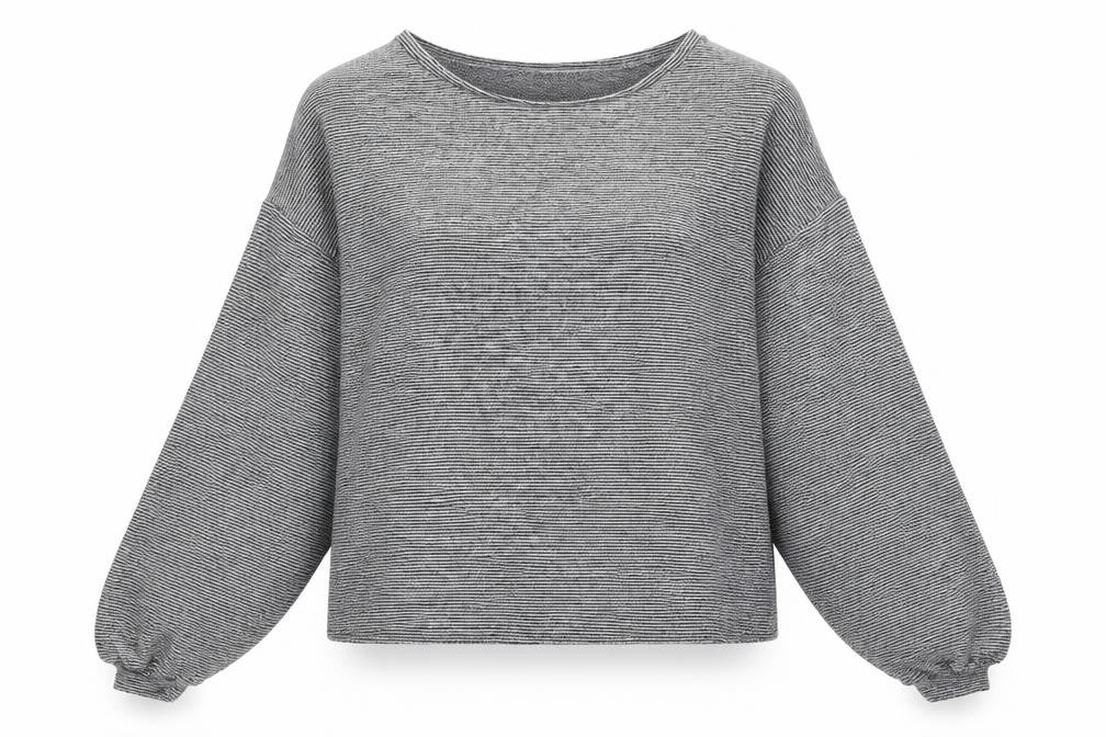 New Look Womens Grey Round Neck Polyester Pullover Jumper Size S