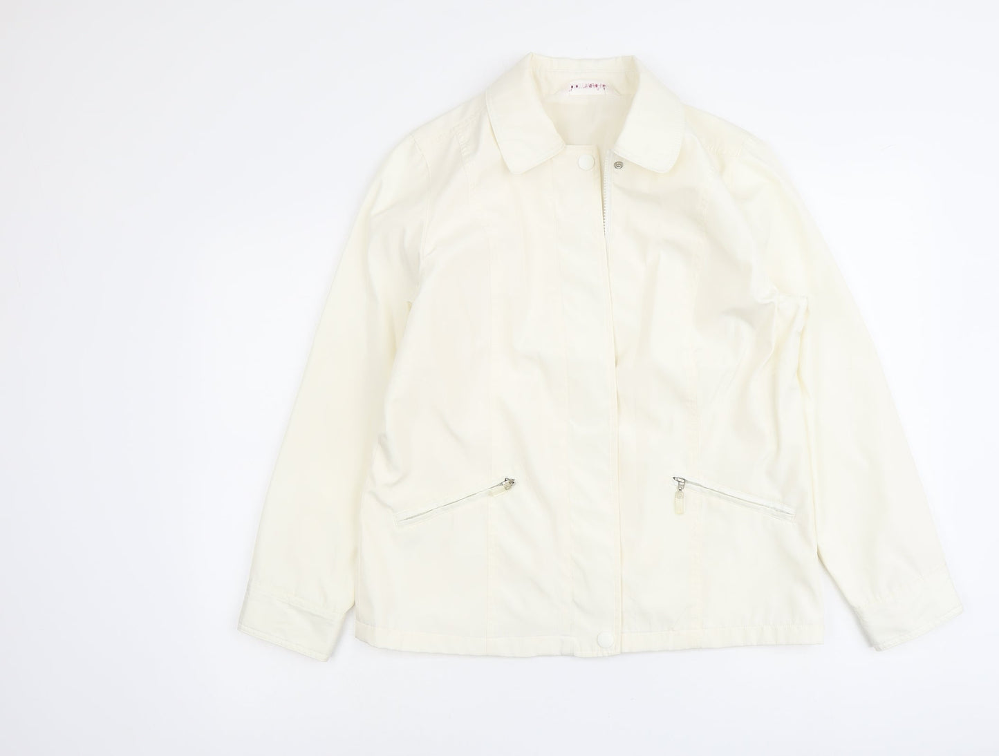 Bonmarché Womens Ivory Jacket Size S Zip