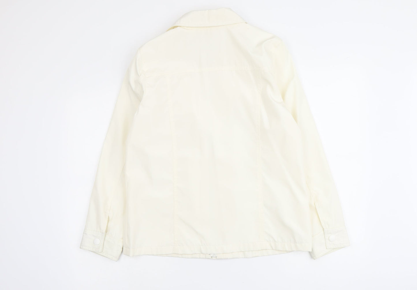 Bonmarché Womens Ivory Jacket Size S Zip