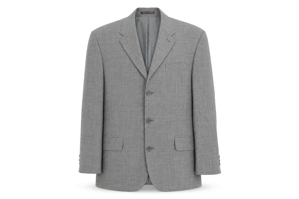 George Mens Grey Wool Jacket Suit Jacket Size M Regular