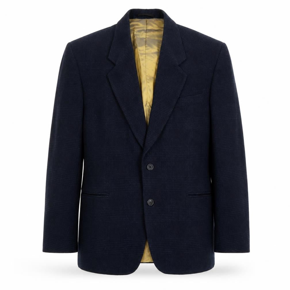 Gianni Calvino Mens Blue Polyester Jacket Suit Jacket Size S Regular