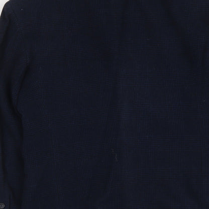 Gianni Calvino Mens Blue Polyester Jacket Suit Jacket Size S Regular