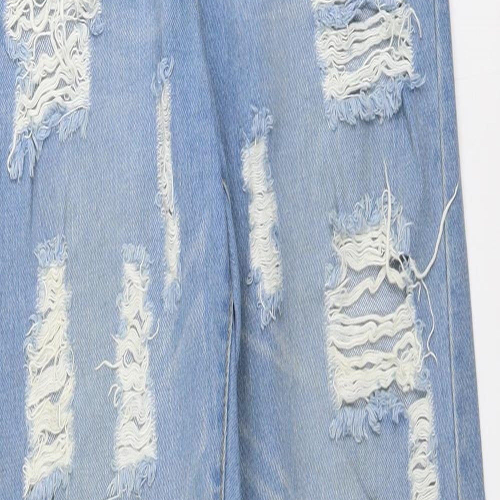 Denim Club Womens Blue Cotton Straight Jeans Size 8 L31 in Regular Button