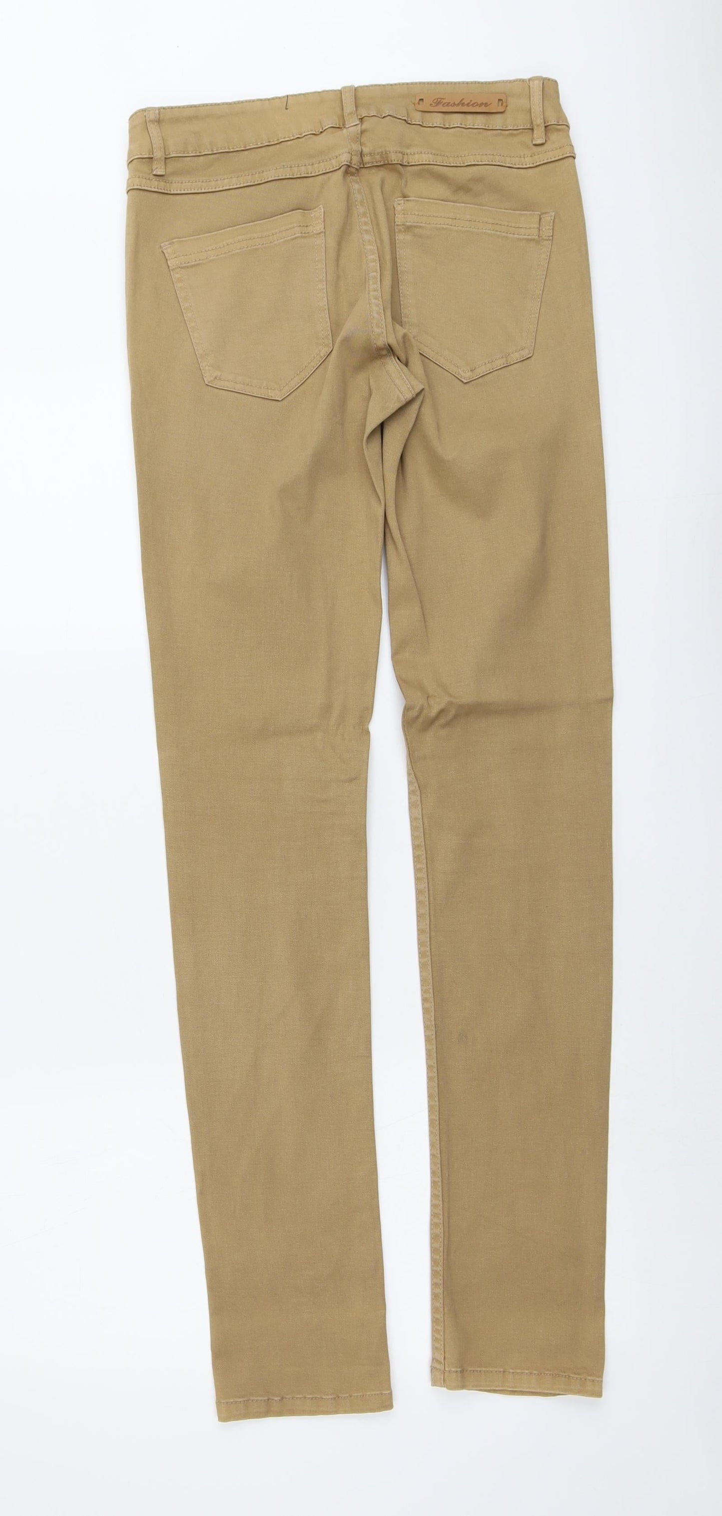 Janina Womens Brown Cotton Skinny Jeans Size 8 L33 in Regular Button