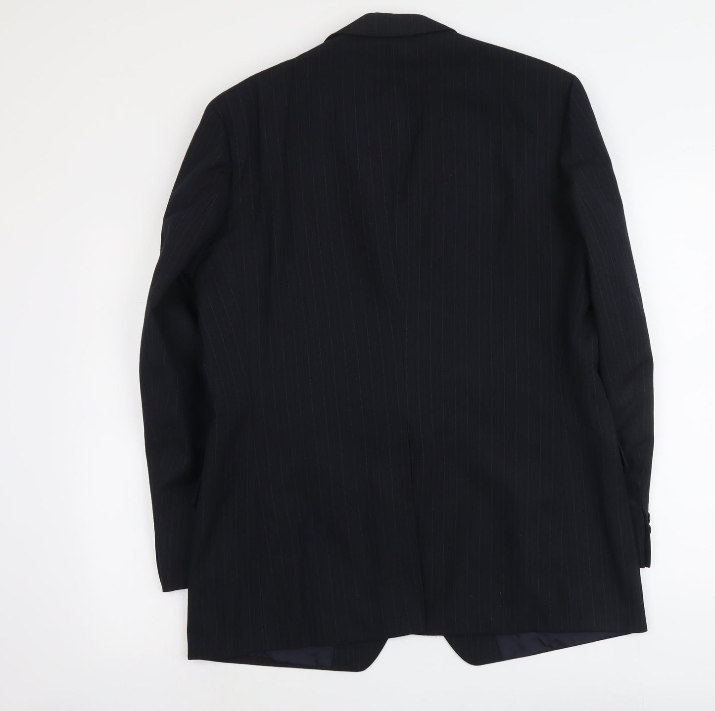 Marks and Spencer Mens Black Polyester Jacket Suit Jacket Size L Regular