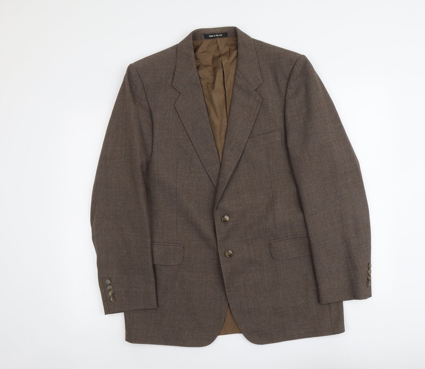 Marks and Spencer Mens Brown Polyester Jacket Suit Jacket Size M Regular