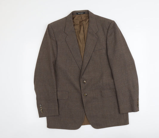 Marks and Spencer Mens Brown Polyester Jacket Suit Jacket Size M Regular