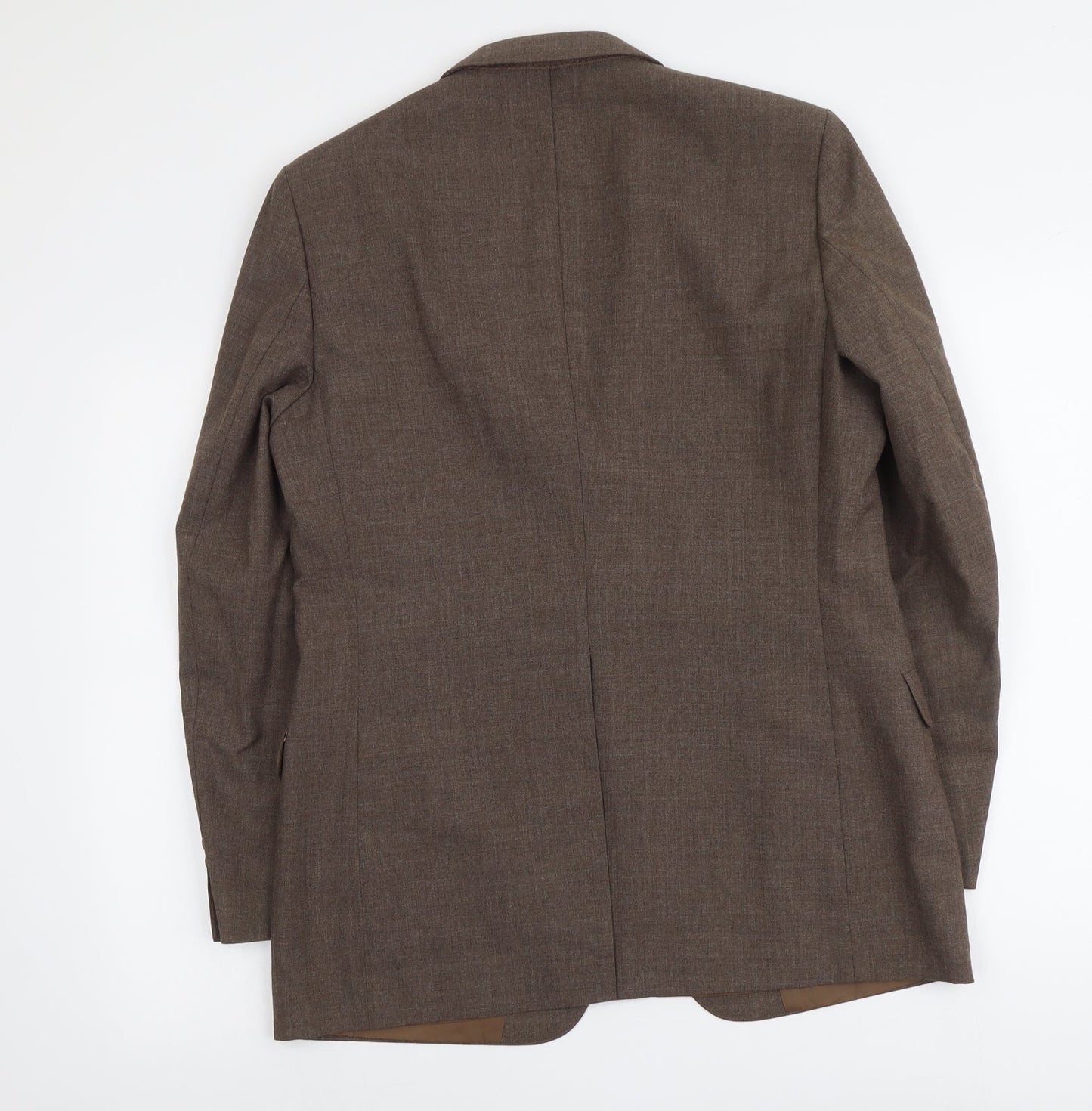 Marks and Spencer Mens Brown Polyester Jacket Suit Jacket Size M Regular