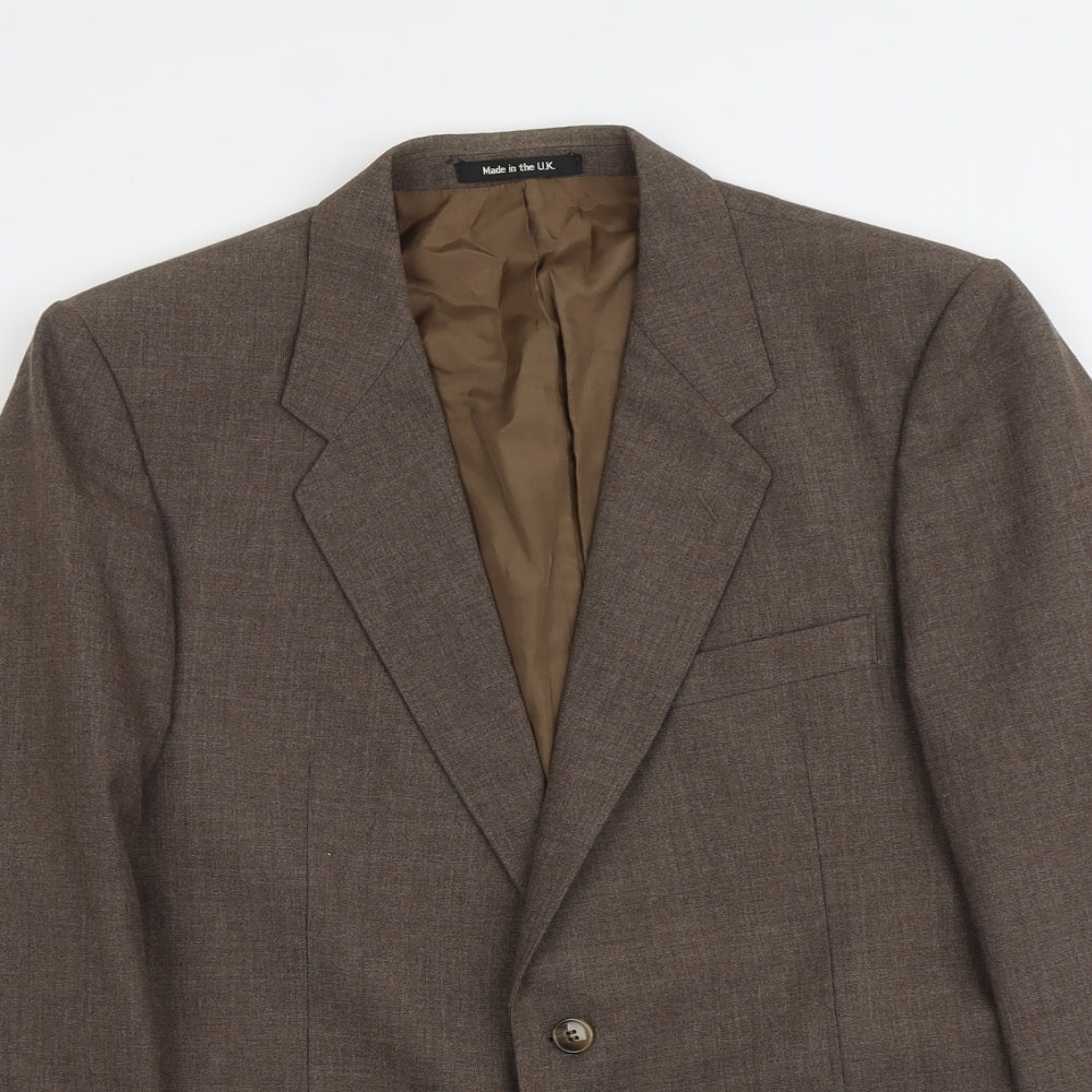 Marks and Spencer Mens Brown Polyester Jacket Suit Jacket Size M Regular