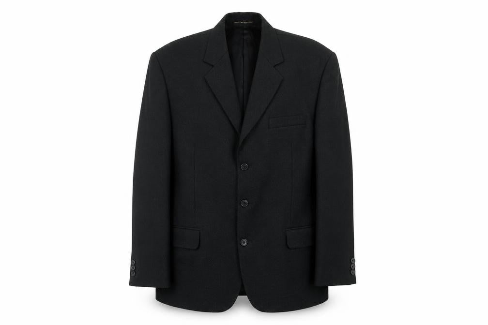 James Barry Mens Black Polyester Jacket Suit Jacket Size 42 Regular