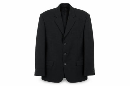 James Barry Mens Black Polyester Jacket Suit Jacket Size 42 Regular