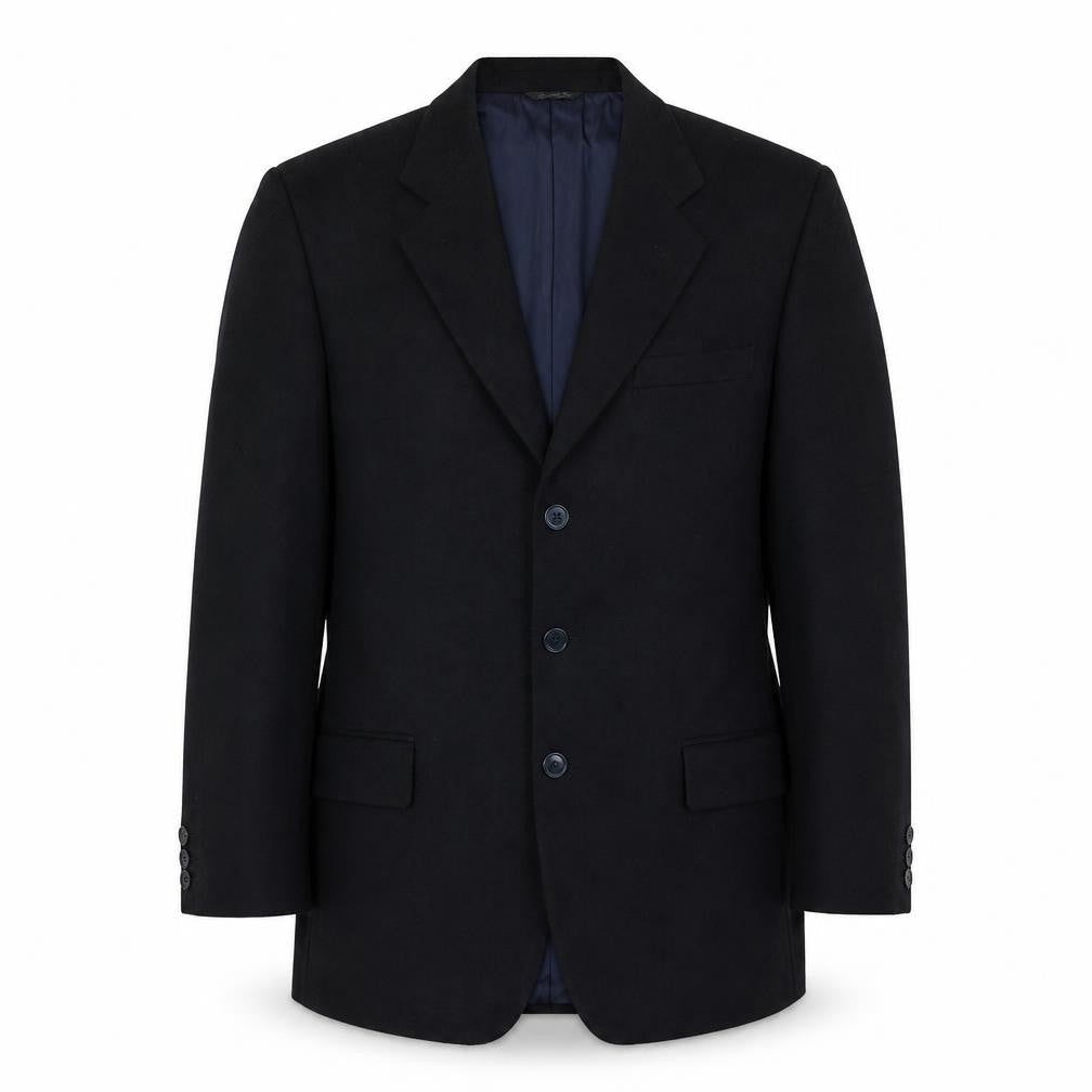 Massimo Livio Mens Blue Wool Jacket Suit Jacket Size 40 Regular