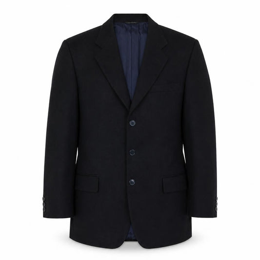 Massimo Livio Mens Blue Wool Jacket Suit Jacket Size 40 Regular