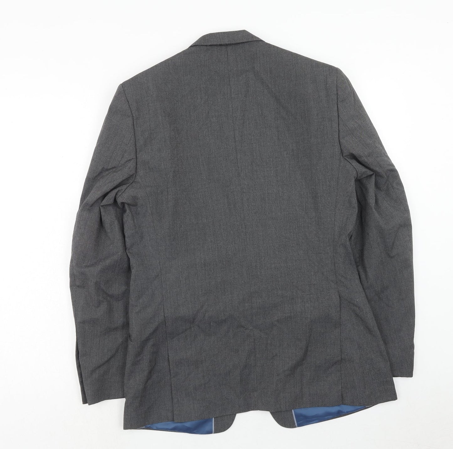 Marks and Spencer Mens Grey Polyester Jacket Suit Jacket Size 38 Regular