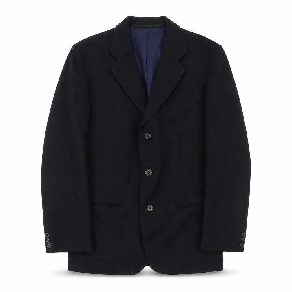 Preworn Mens Blue Polyester Jacket Suit Jacket Size 40 Regular