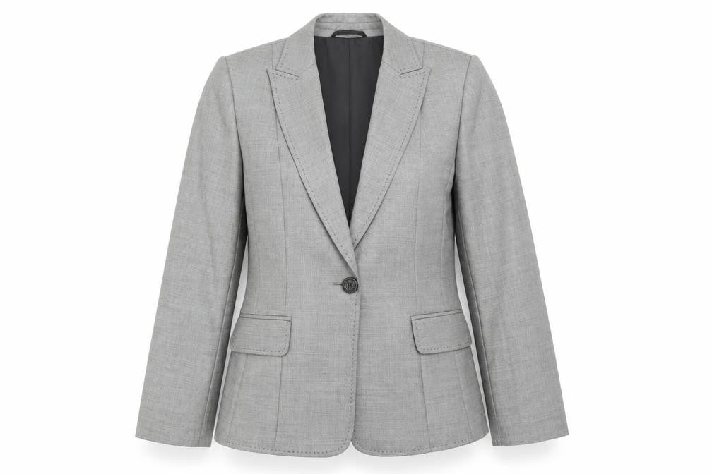 Planet Womens Grey Viscose Jacket Blazer Size 14