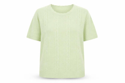 EWM Womens Green Boat Neck Acrylic Pullover Jumper Size L
