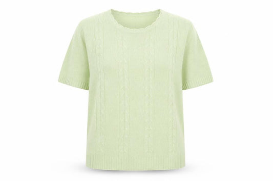 EWM Womens Green Boat Neck Acrylic Pullover Jumper Size L