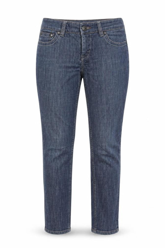Seven Womens Blue Cotton Straight Jeans Size 29 in Regular Zip