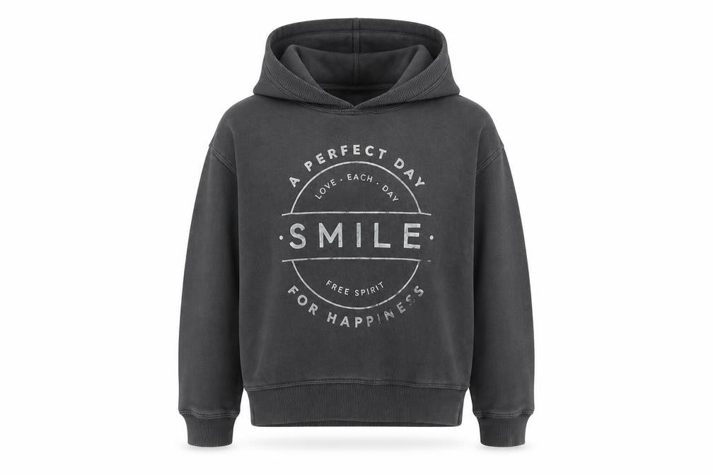 Next Boys Grey Cotton Pullover Hoodie Size 7 Years Pullover - A Perfect Day